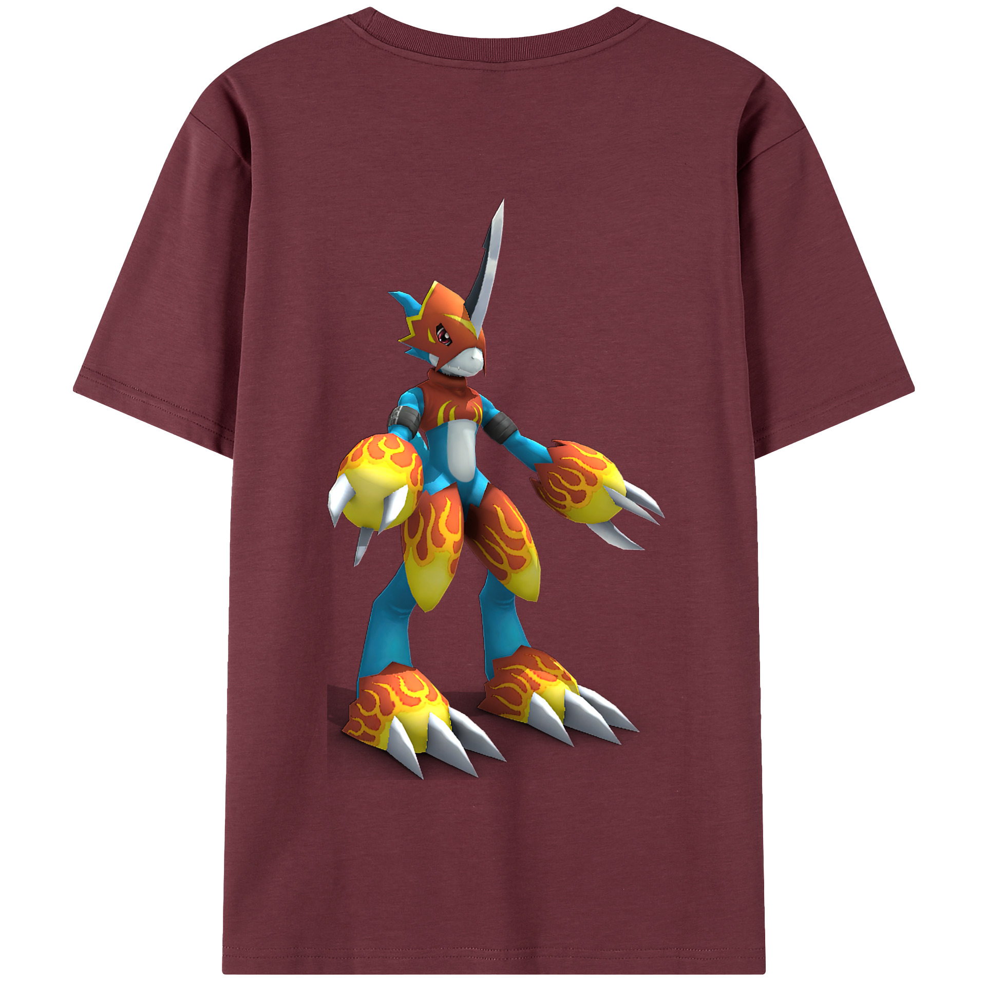 （画像用） Digimon デジタルモンスター/デジモン 綿100％半袖Tシャツ（背面プリント）